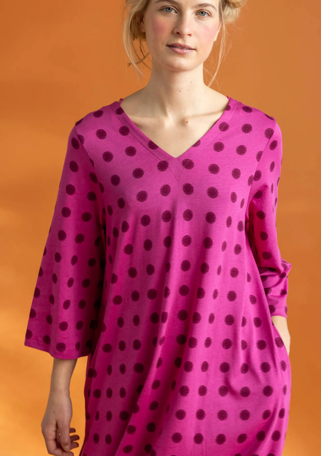 Gudrun Sjödén Trikåklänning "Tyra" i ekologisk bomull/modal