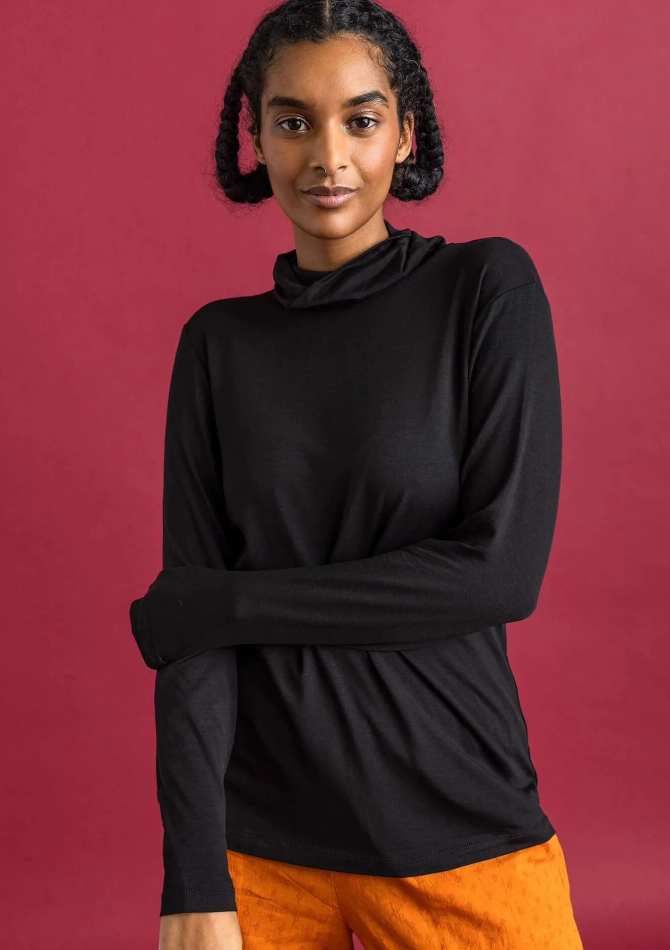 Gudrun Sjödén Trikåpolo i lyocell/elastan