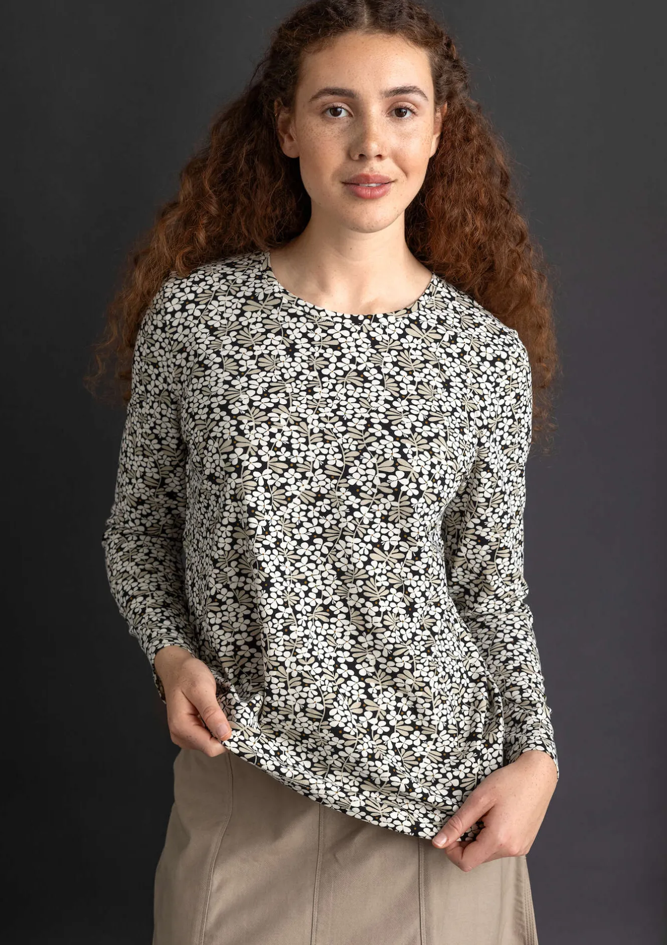 Gudrun Sjödén Trikåtop "Ylva" i ekologisk bomull/elastan