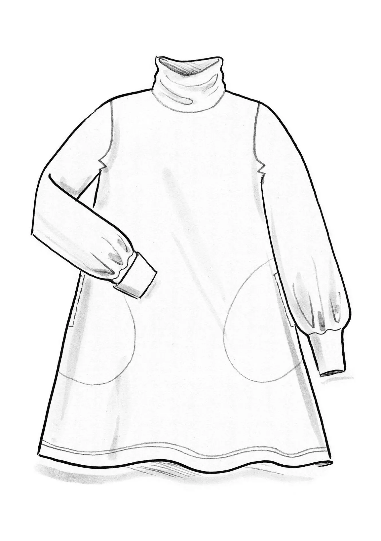 Gudrun Sjödén Trikåtunika i ekologisk bomull/modal/elastan