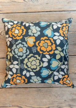 Gudrun Sjödén Tryckt kuddfodral "Wild rose" i lin/bomull