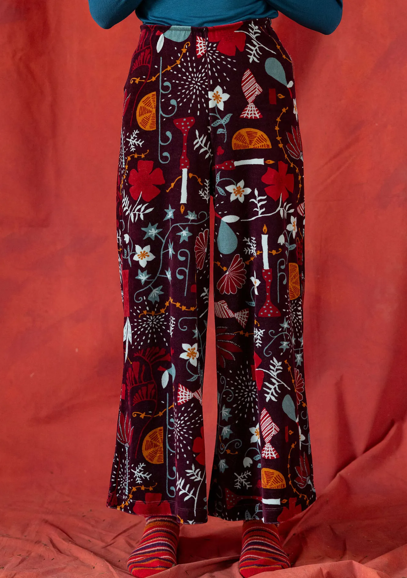 Gudrun Sjödén Velourbyxa "Fyrverkeri" i ekologisk bomull/återvunnen polyester