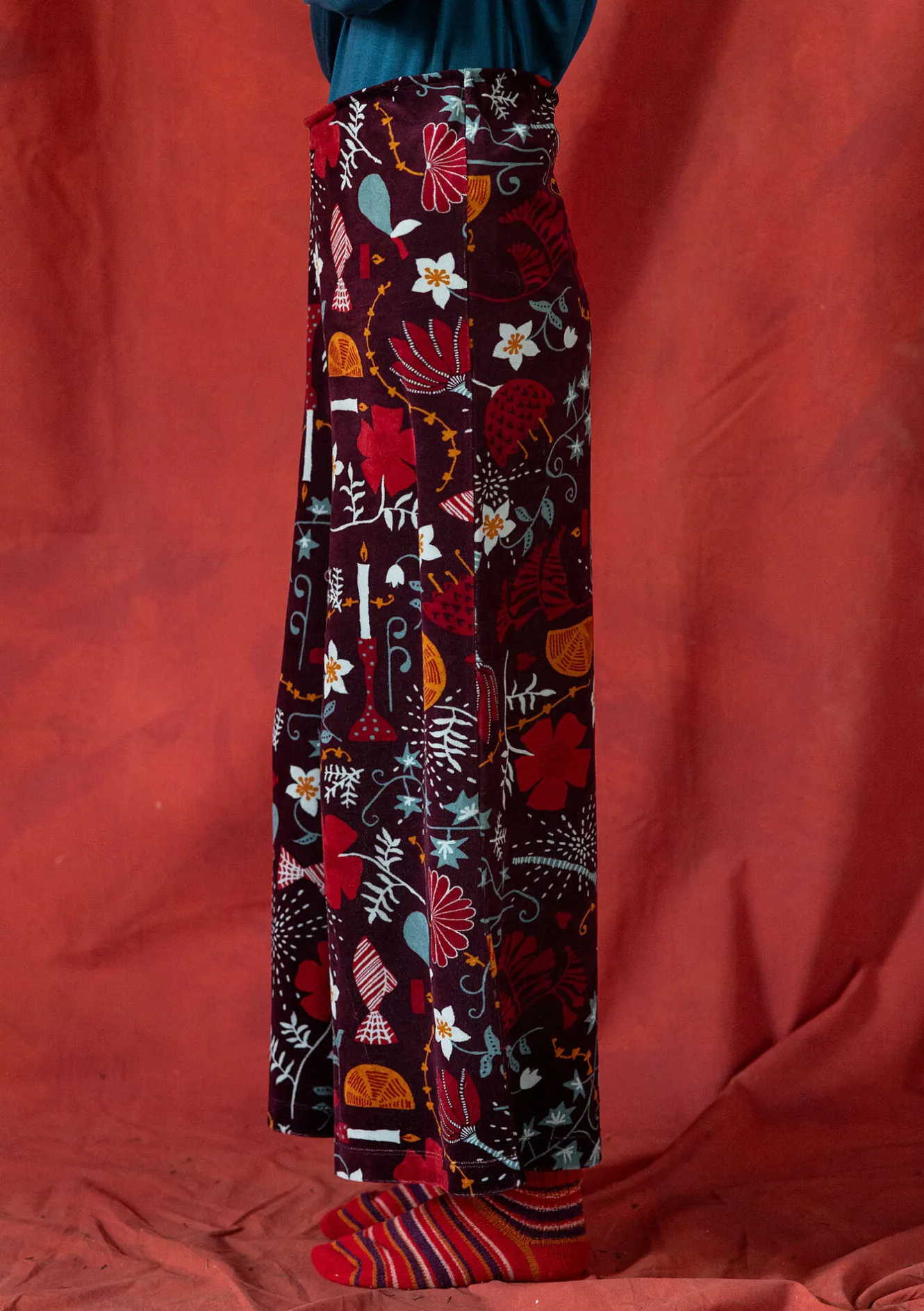 Gudrun Sjödén Velourbyxa "Fyrverkeri" i ekologisk bomull/återvunnen polyester