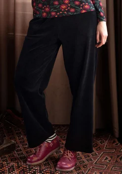 Gudrun Sjödén Velourbyxa "Nora" i ekologisk bomull/återvunnen polyester