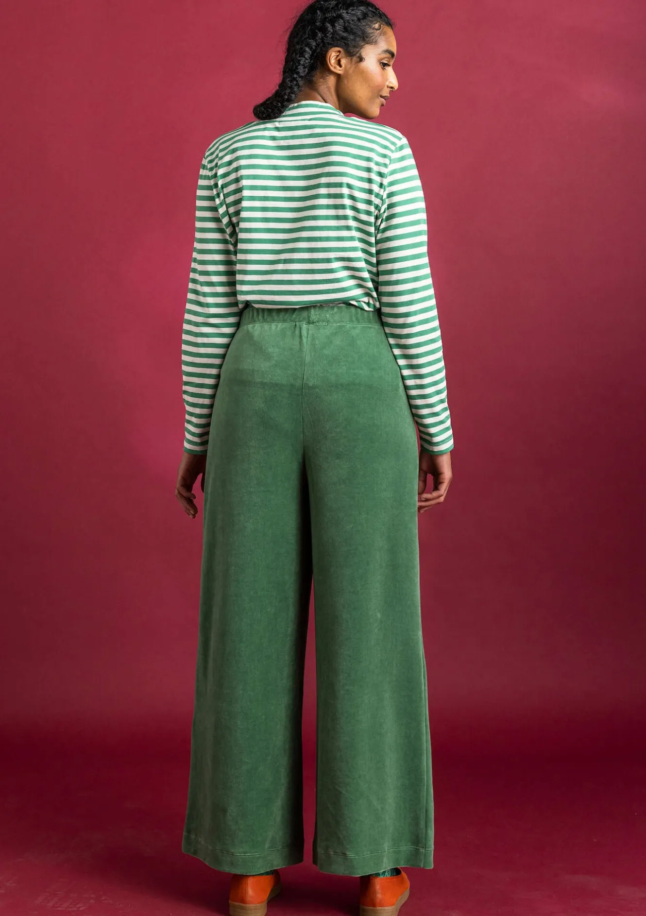 Gudrun Sjödén Velourbyxor i ekologisk bomull/återvunnen polyester