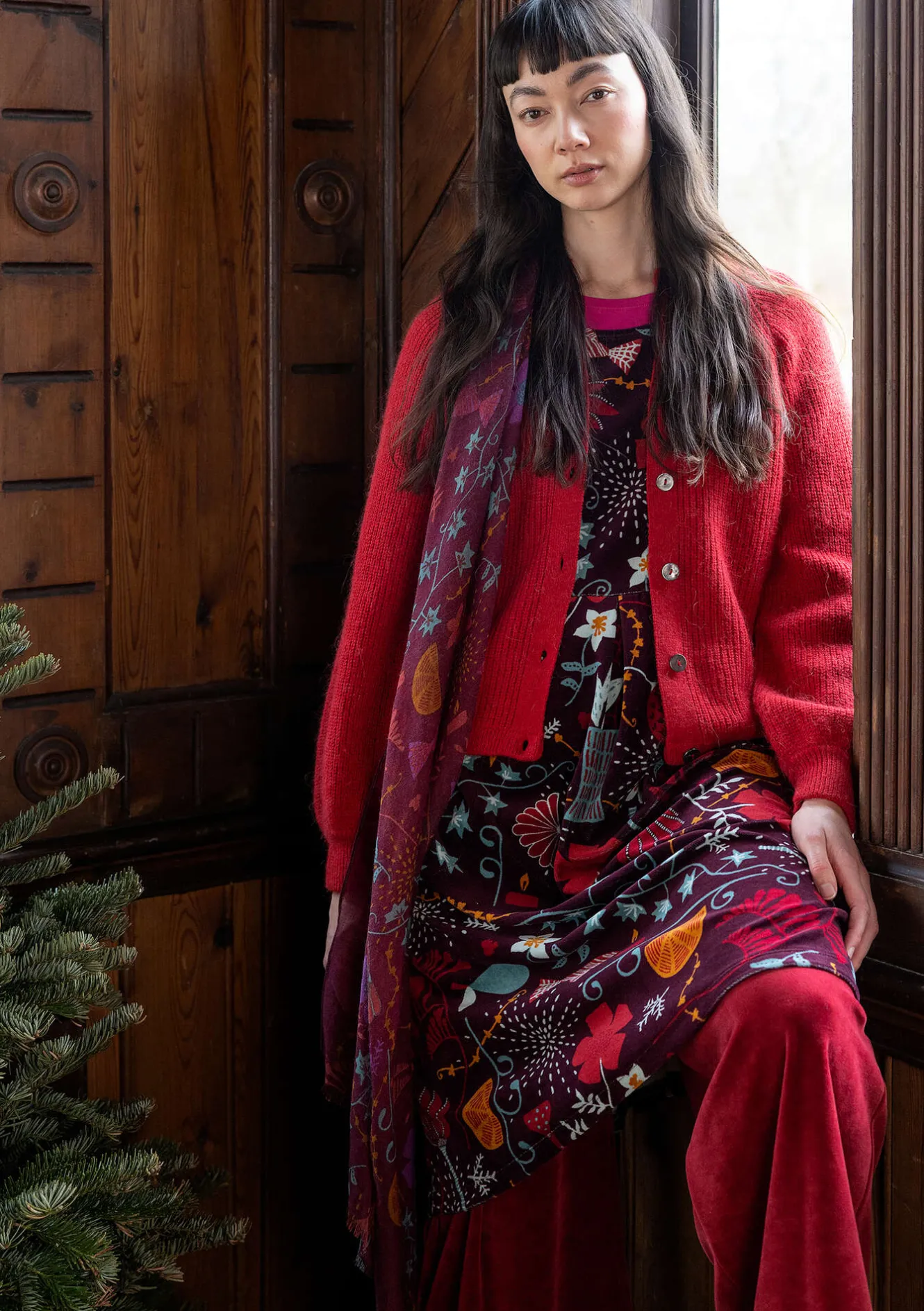 Gudrun Sjödén Velourklänning "Fyrverkeri" i ekologisk bomull/återvunnen polyester