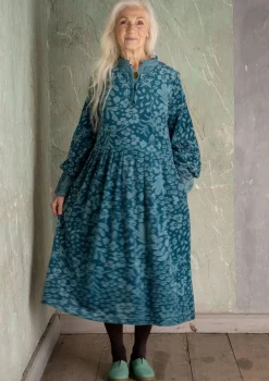 Gudrun Sjödén Velourklänning "Katla" i ekologisk bomull/återvunnen polyester