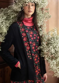 Gudrun Sjödén Velourkofta "Nora" i ekologisk bomull/återvunnen polyester