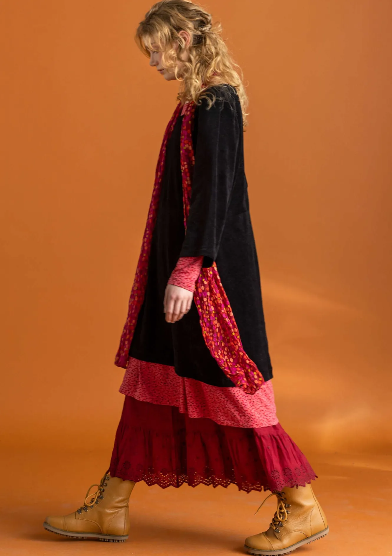 Gudrun Sjödén Velourtunika i ekologisk bomull/återvunnen polyester