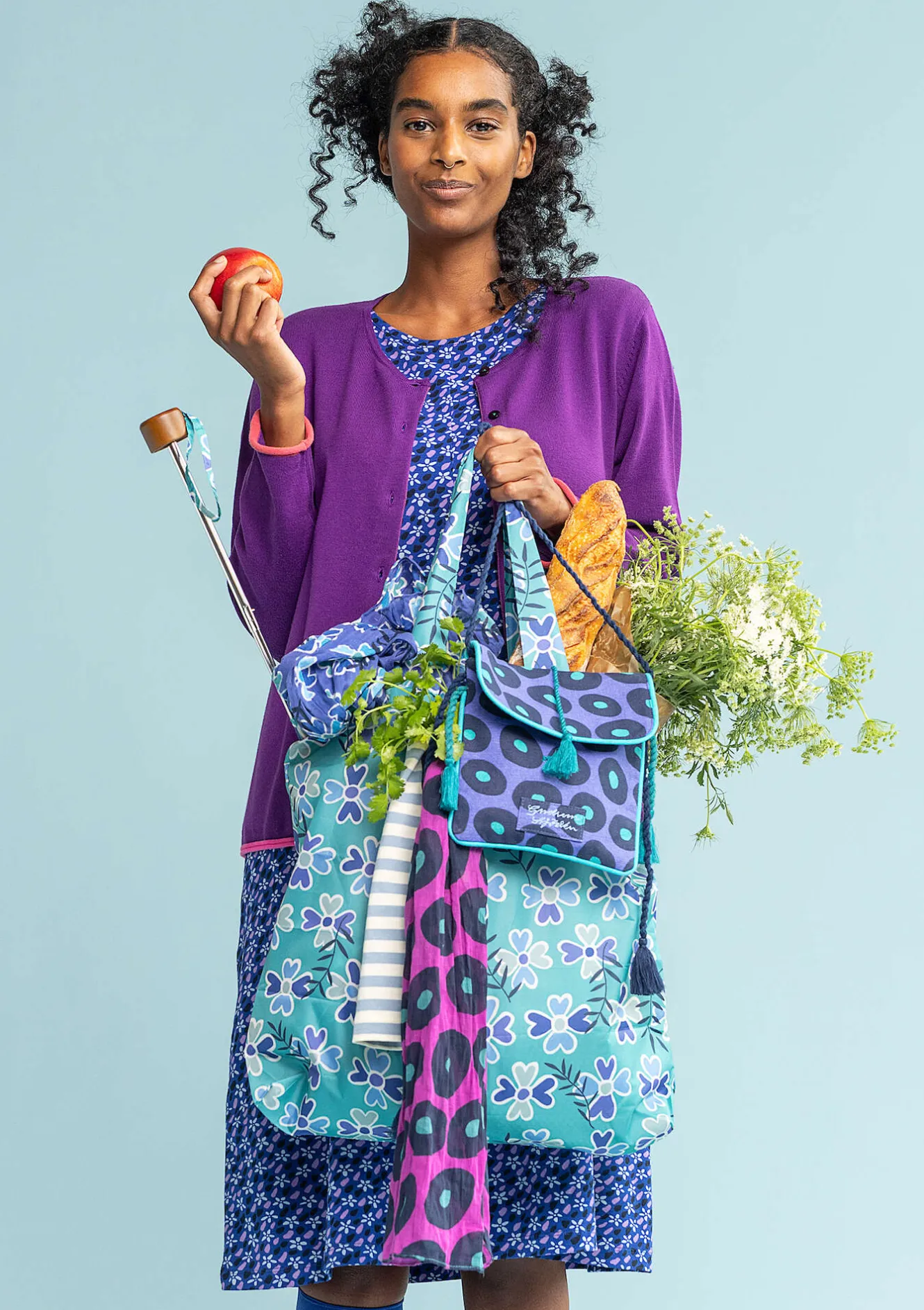 Gudrun Sjödén Vikbar shoppingpåse "Peggy" i återvunnen polyester