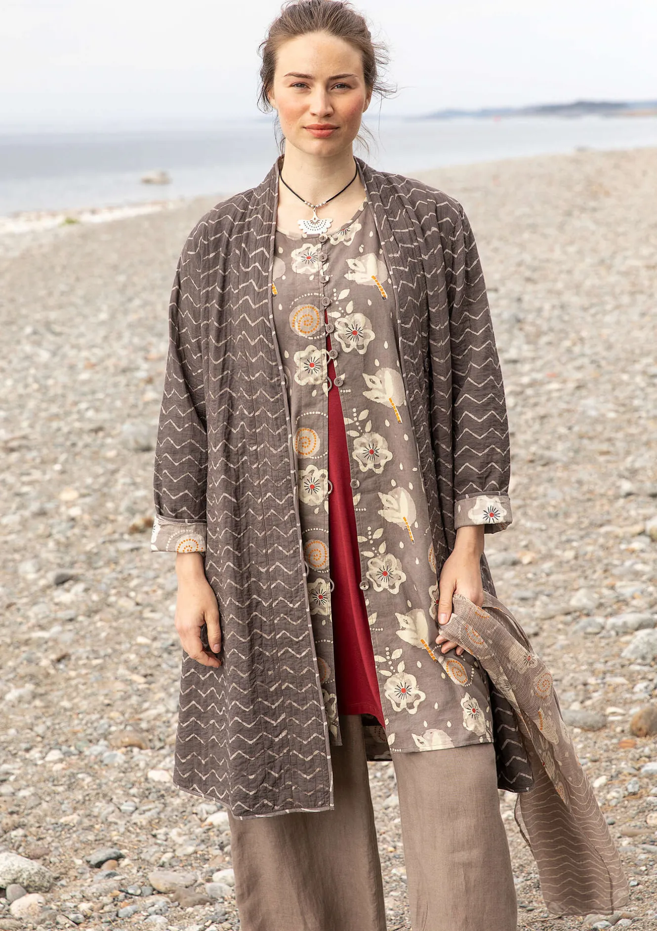 Gudrun Sjödén Vändbar kappa "Kavita" i ekologisk bomull