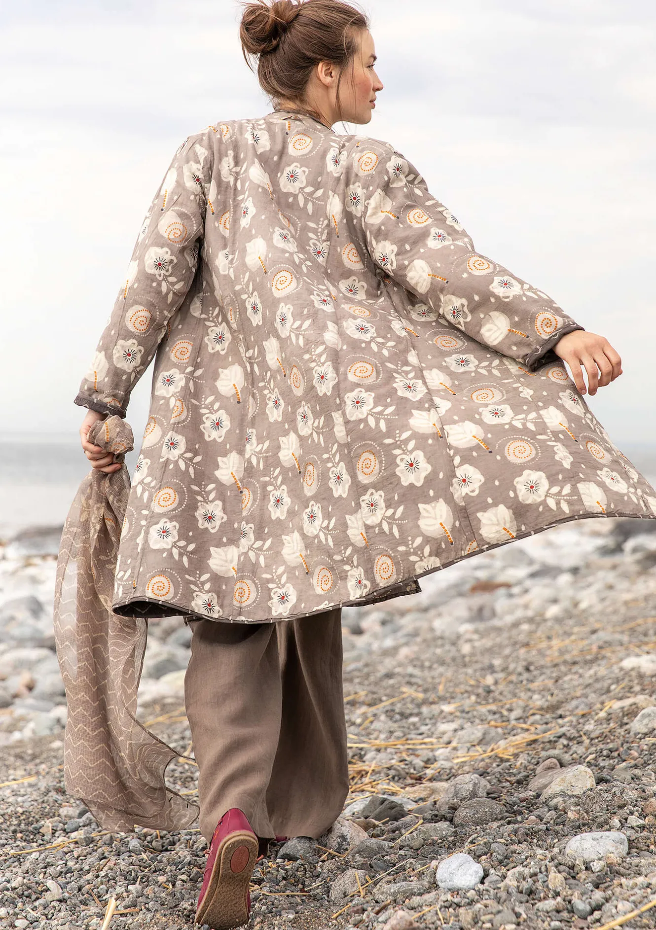 Gudrun Sjödén Vändbar kappa "Kavita" i ekologisk bomull