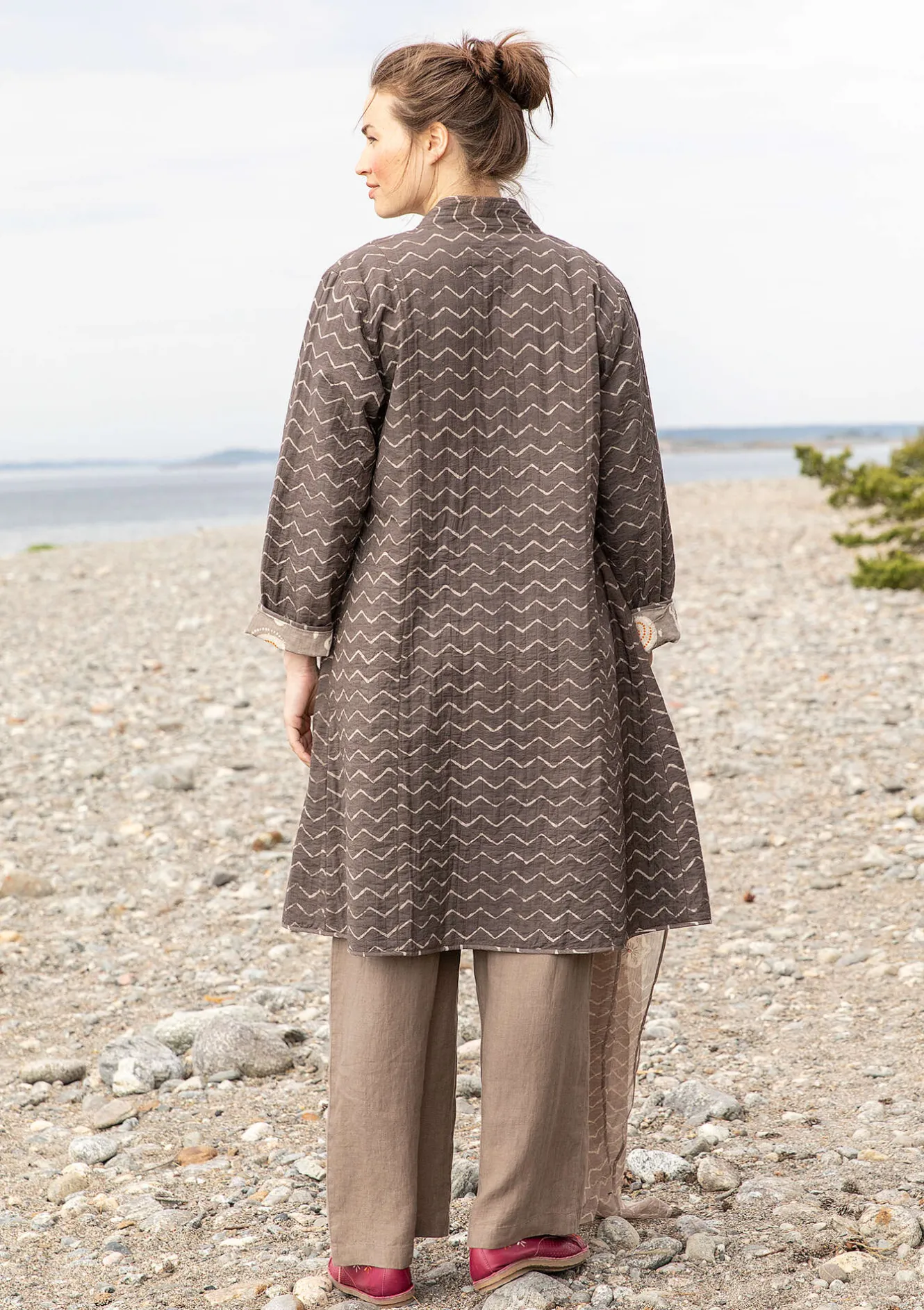 Gudrun Sjödén Vändbar kappa "Kavita" i ekologisk bomull
