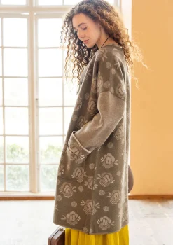 Gudrun Sjödén Vändbar stickad kappa "Aria" i filtad ull