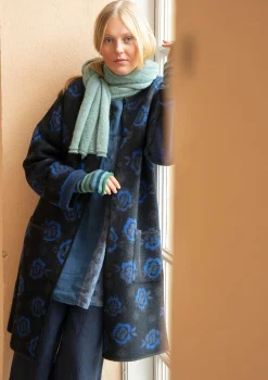 Gudrun Sjödén Vändbar stickad kappa "Aria" i filtad ull