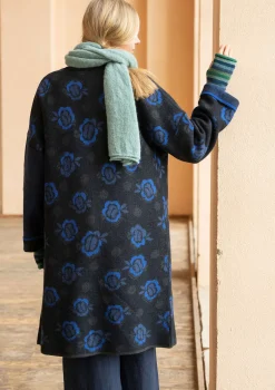 Gudrun Sjödén Vändbar stickad kappa "Aria" i filtad ull