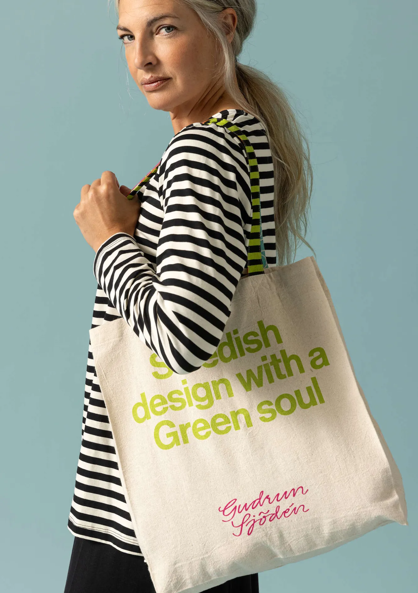 Gudrun Sjödén Väska i ekologisk bomull