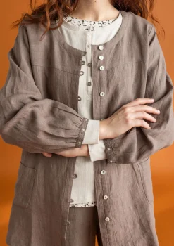 Gudrun Sjödén Vävd artistblus ”Asta” i lin