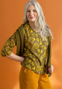Gudrun Sjödén Vävd blus ”Hedda” i ekologisk bomull