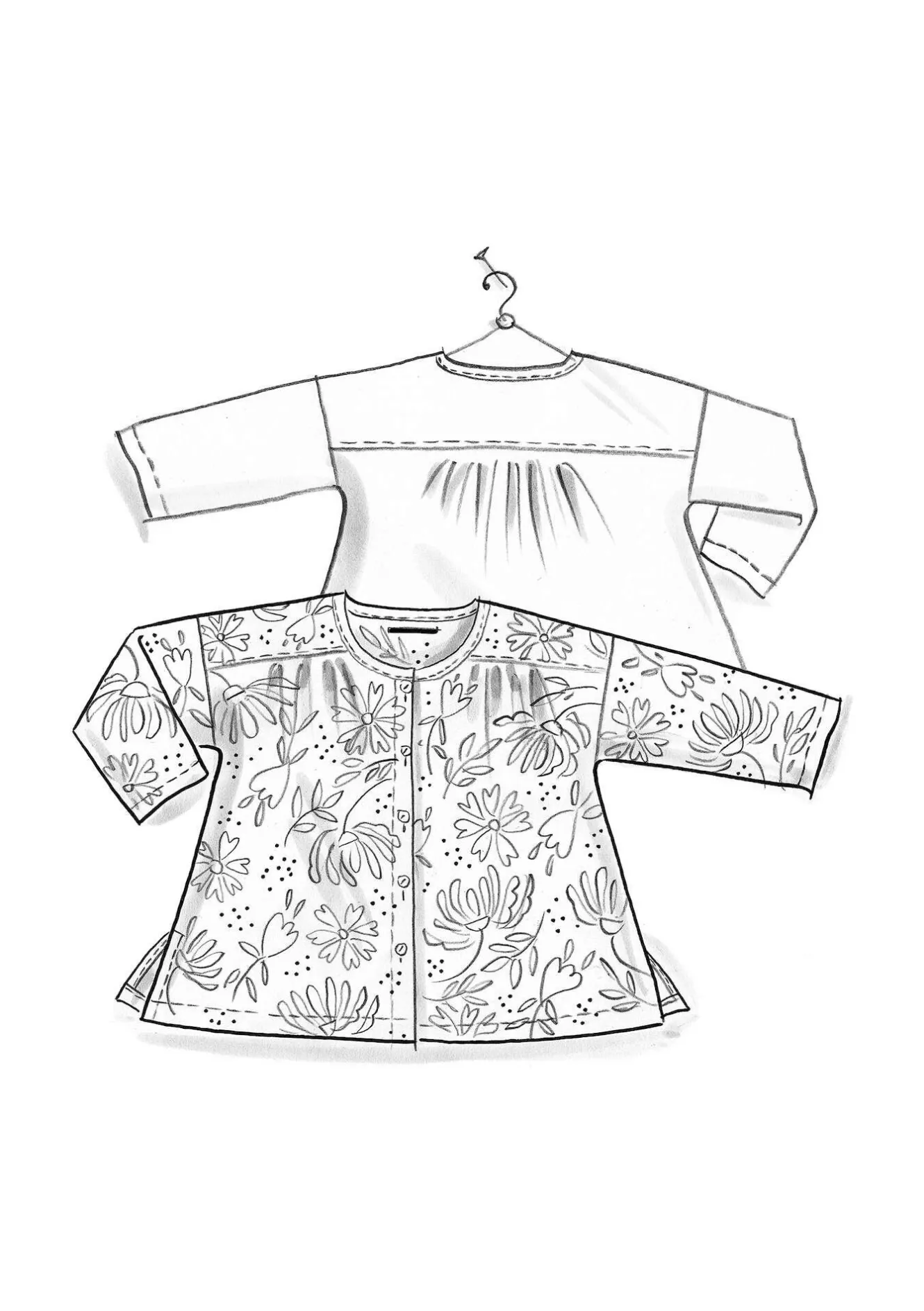 Gudrun Sjödén Vävd blus ”Hedda” i ekologisk bomull