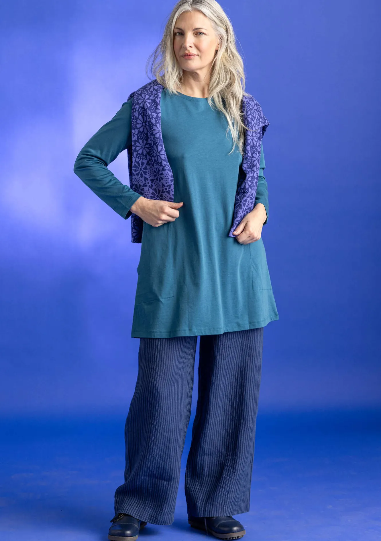 Gudrun Sjödén Vävd byxa ”Asta” i lin