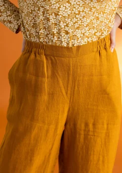 Gudrun Sjödén Vävd byxa ”Asta” i lin