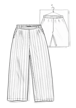 Gudrun Sjödén Vävd byxa ”Asta” i lin