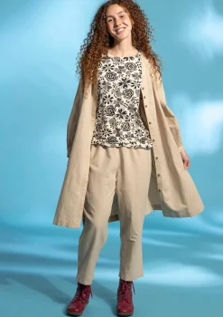 Gudrun Sjödén Vävd byxa i ekologisk bomull/lin