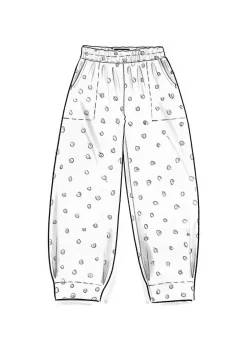 Gudrun Sjödén Vävd byxa i ekologisk bomullsdobby1