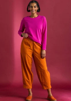 Gudrun Sjödén Vävd byxa i ekologisk bomullsdobby1