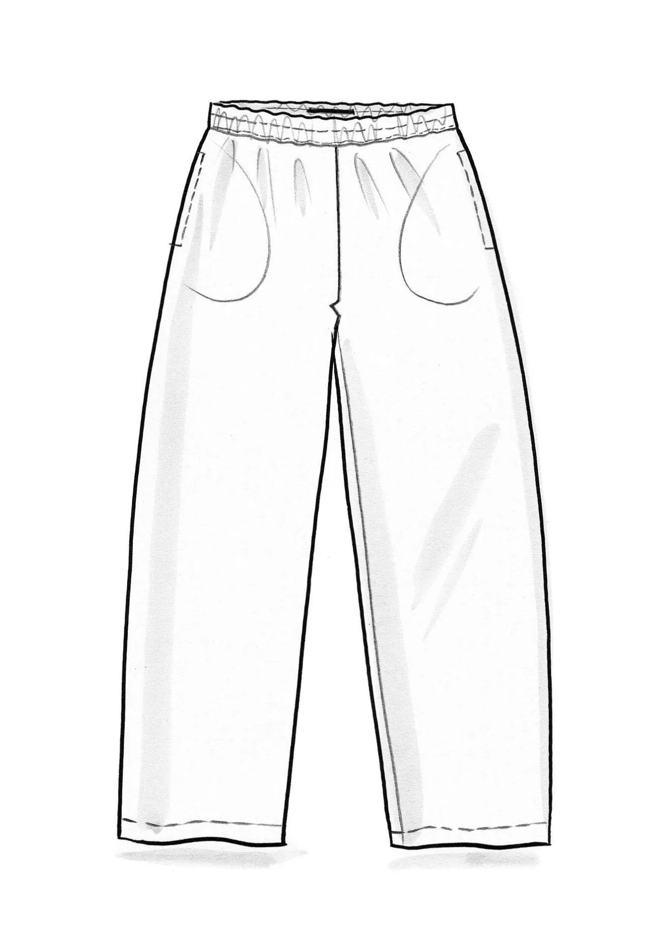 Gudrun Sjödén Vävd byxa i ekologisk bomull/lin