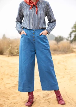 Gudrun Sjödén Vävd byxa i lin/ekologisk bomull