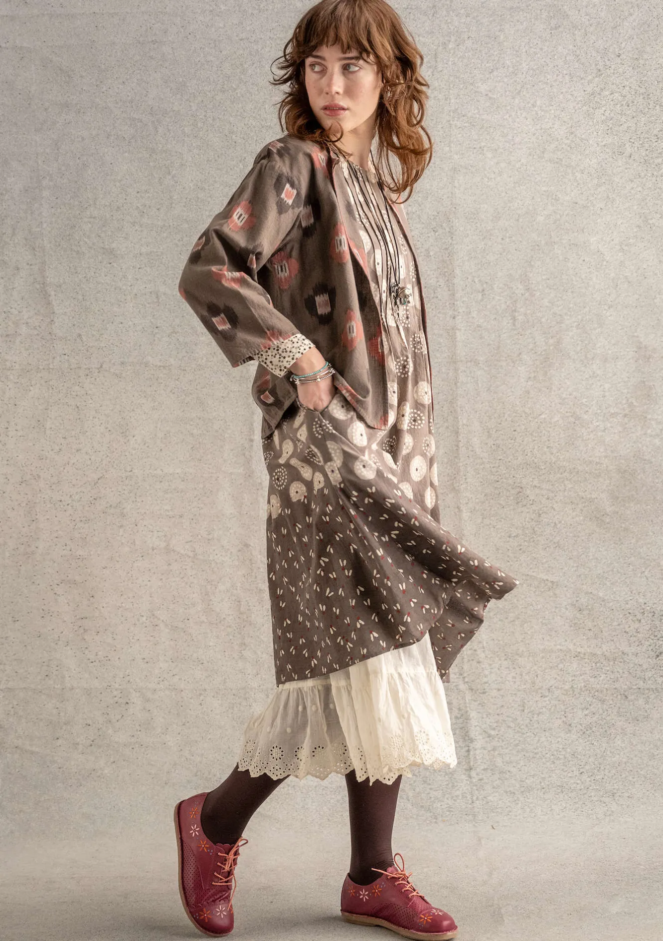 Gudrun Sjödén Vävd innerjacka "Harda" i bomull