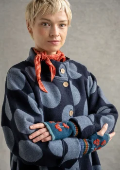 Gudrun Sjödén Vävd kappa "Stone" i ullblandning