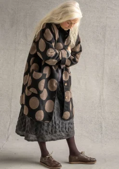 Gudrun Sjödén Vävd kappa "Stone" i ullblandning