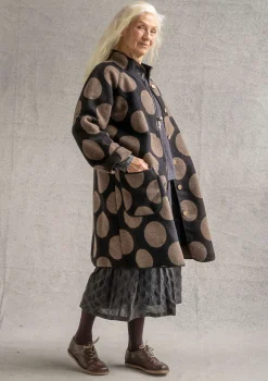 Gudrun Sjödén Vävd kappa "Stone" i ullblandning