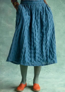 Gudrun Sjödén Vävd kjol "Helga" i ekologisk bomull