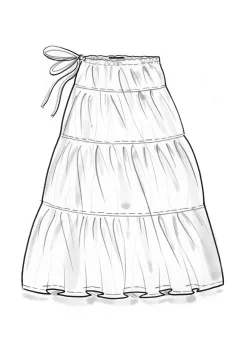 Gudrun Sjödén Vävd kjol i bomull/siden