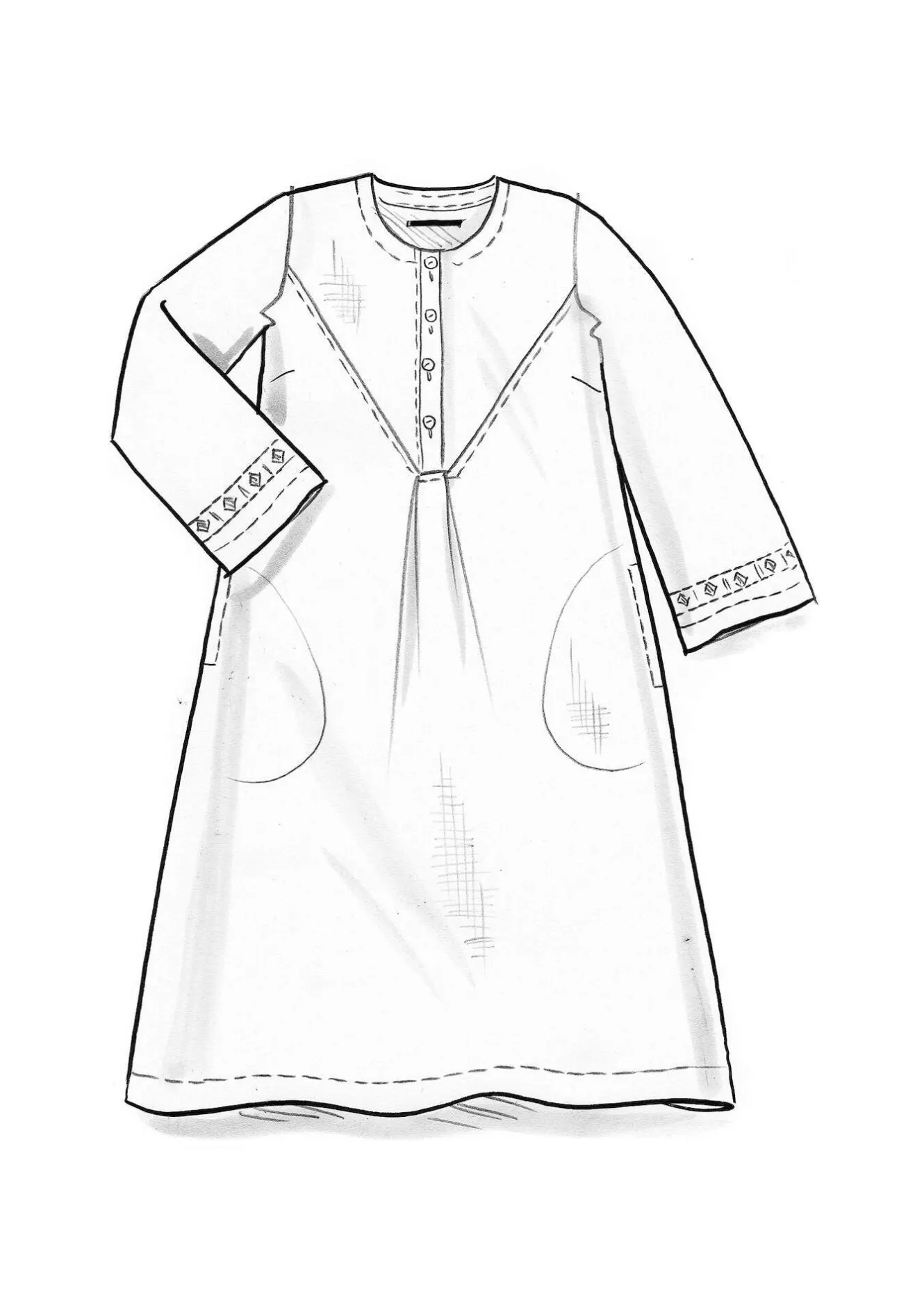 Gudrun Sjödén Vävd klänning ”Asta” i lin