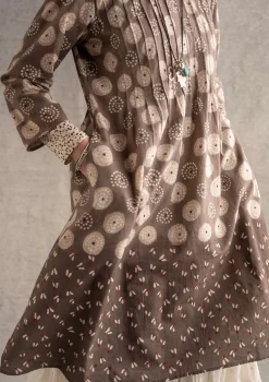 Gudrun Sjödén Vävd klänning "Clay" i ekologisk bomull