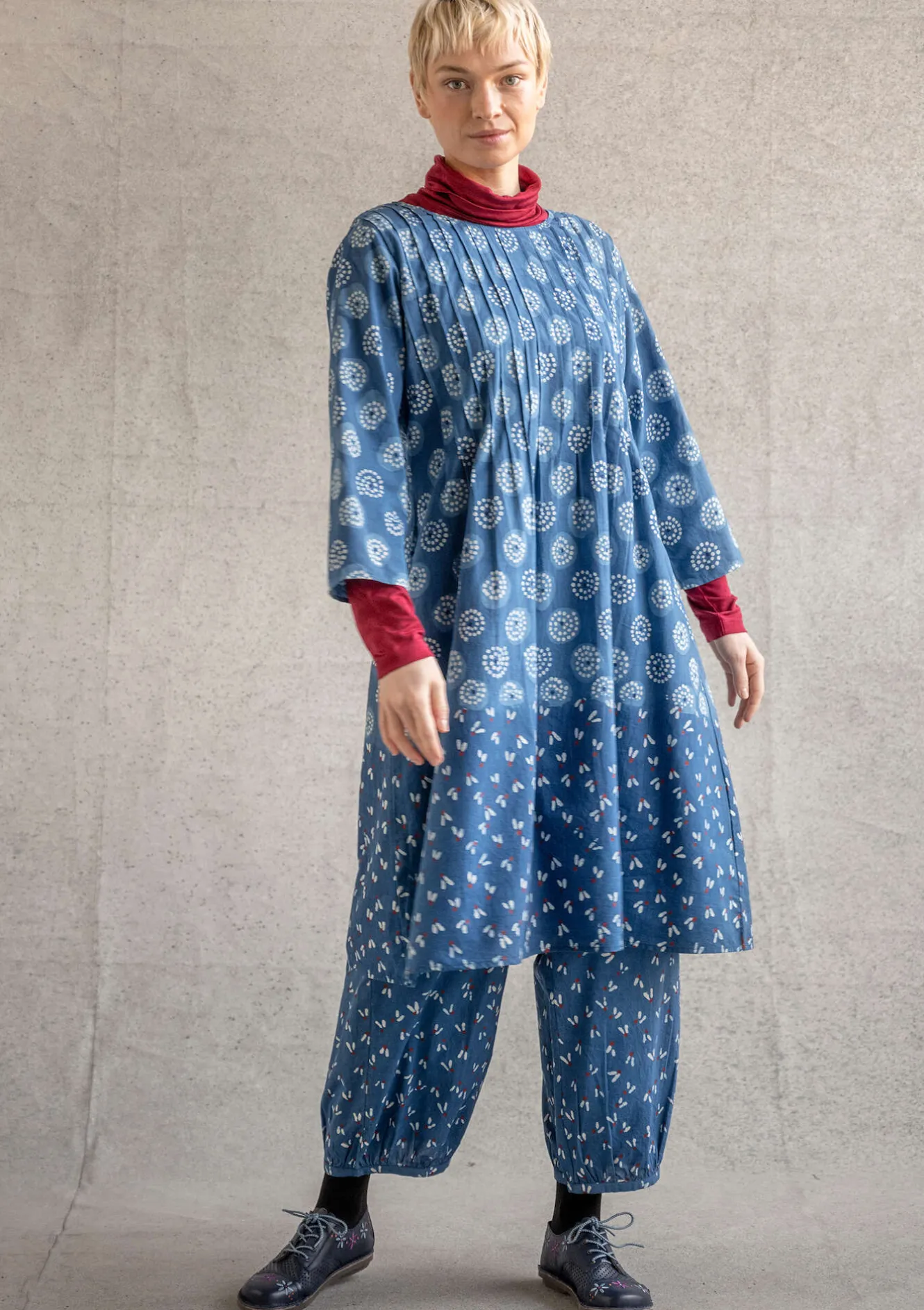 Gudrun Sjödén Vävd klänning "Clay" i ekologisk bomull