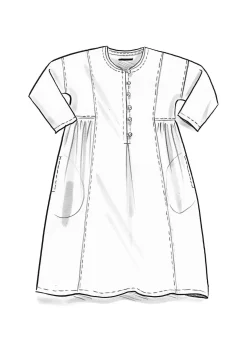 Gudrun Sjödén Vävd klänning ”Hedda” i ekologisk bomull