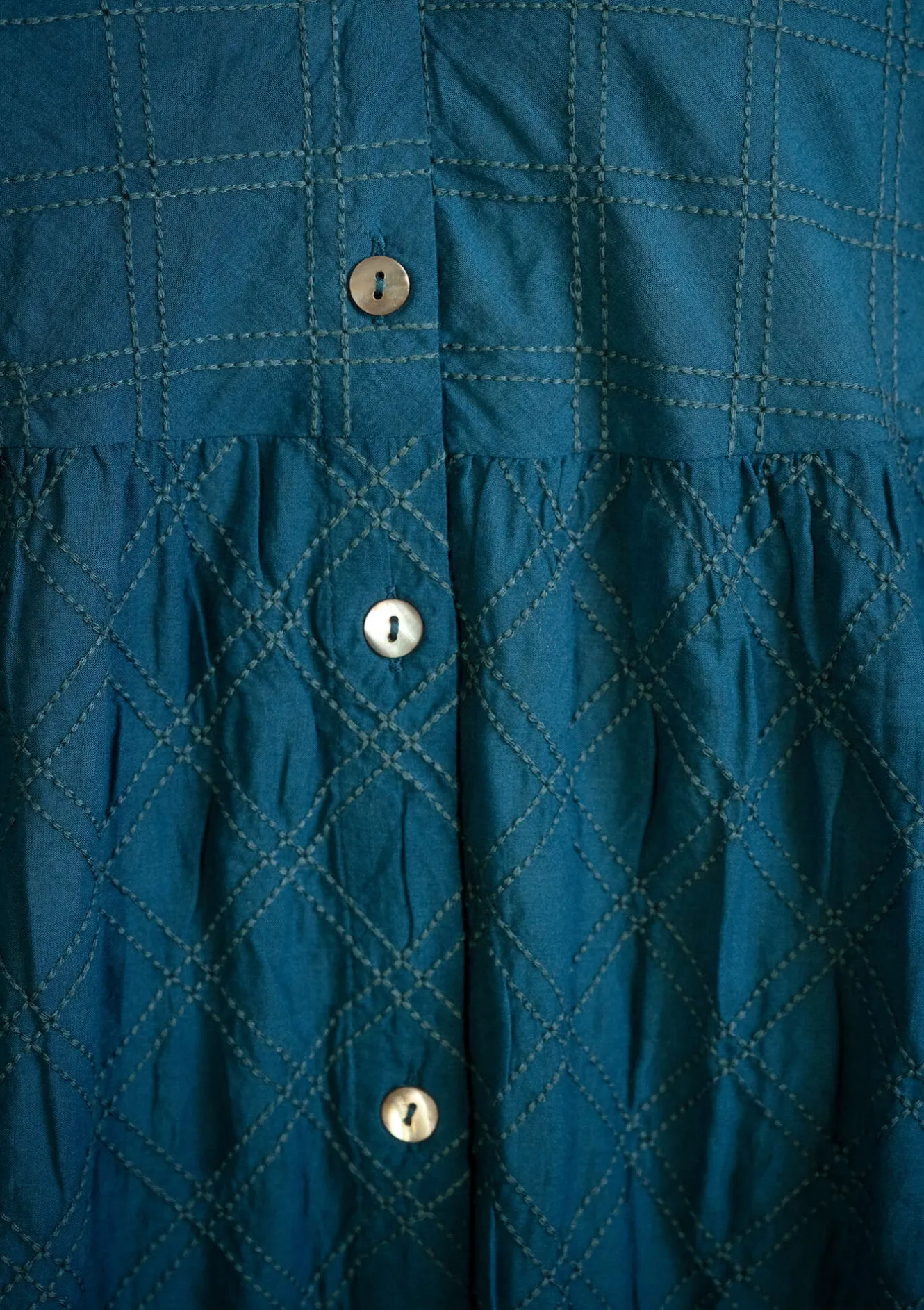 Gudrun Sjödén Vävd klänning "Helga" i ekologisk bomull