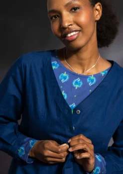 Gudrun Sjödén Vävd klänning i ekologisk bomull/lin