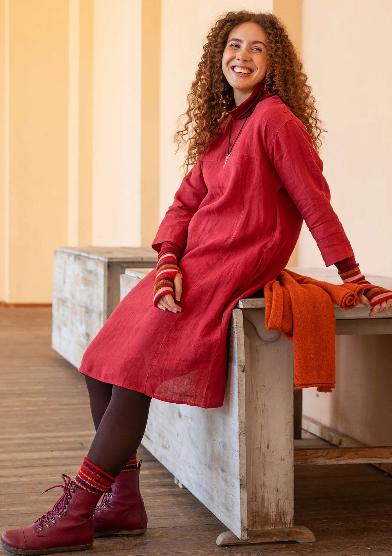 Gudrun Sjödén Vävd klänning i lin