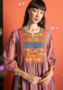 Gudrun Sjödén Vävd klänning "Jaipur" i ull/bomull