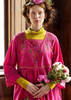 Gudrun Sjödén Vävd klänning "Kamelia" i ekologisk bomull/siden