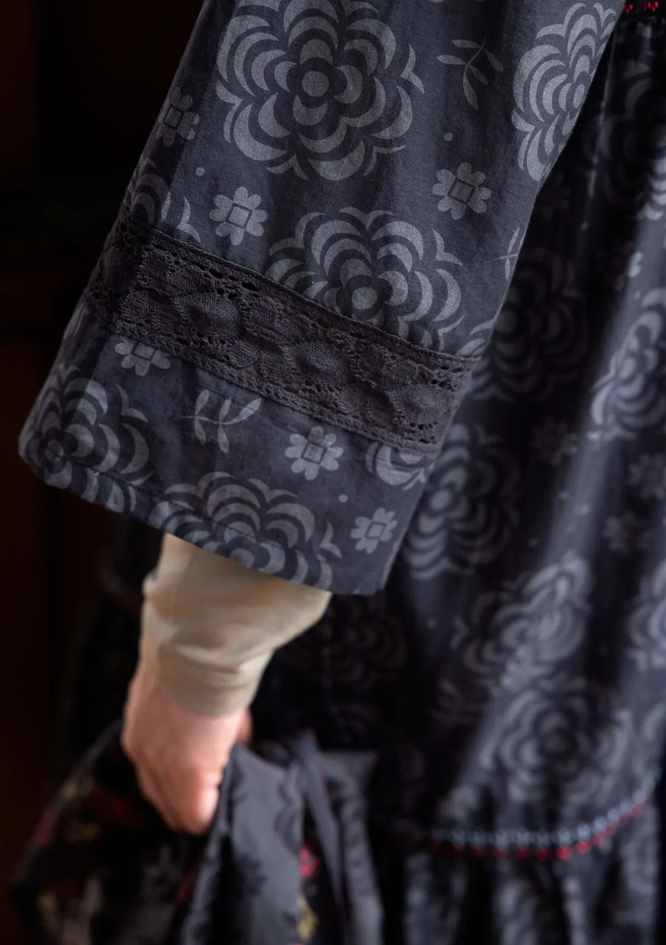 Gudrun Sjödén Vävd klänning "Kamelia" i ekologisk bomull/siden