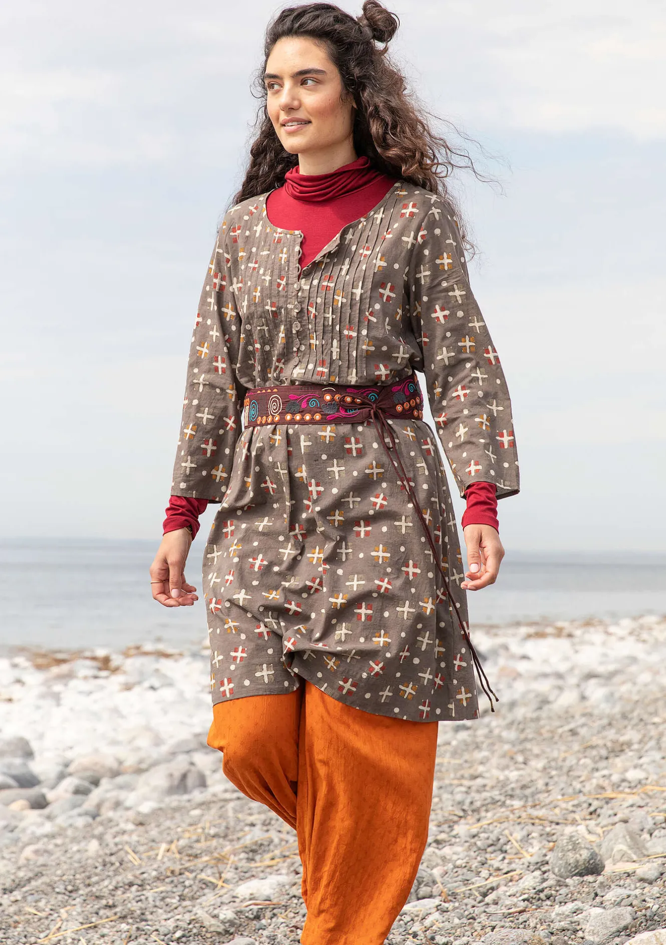 Gudrun Sjödén Vävd klänning "Neela" i ekologisk bomull