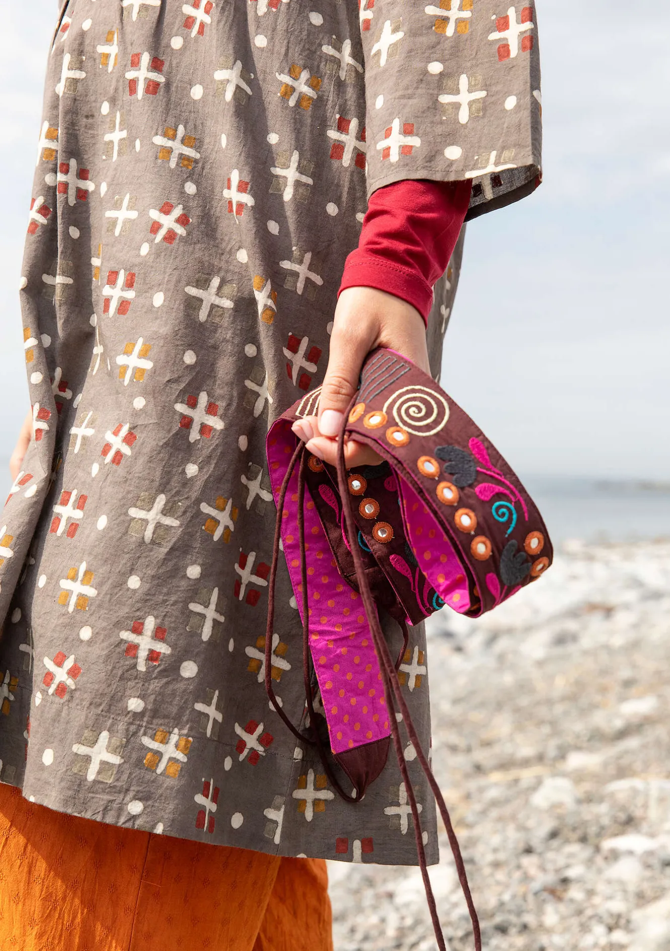 Gudrun Sjödén Vävd klänning "Neela" i ekologisk bomull